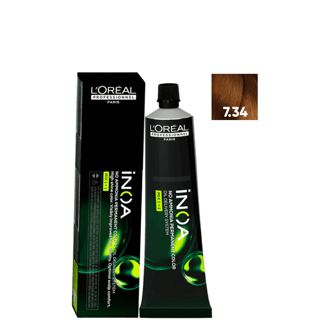 Loreal Inoa coloração sem amoníaco nº7.34