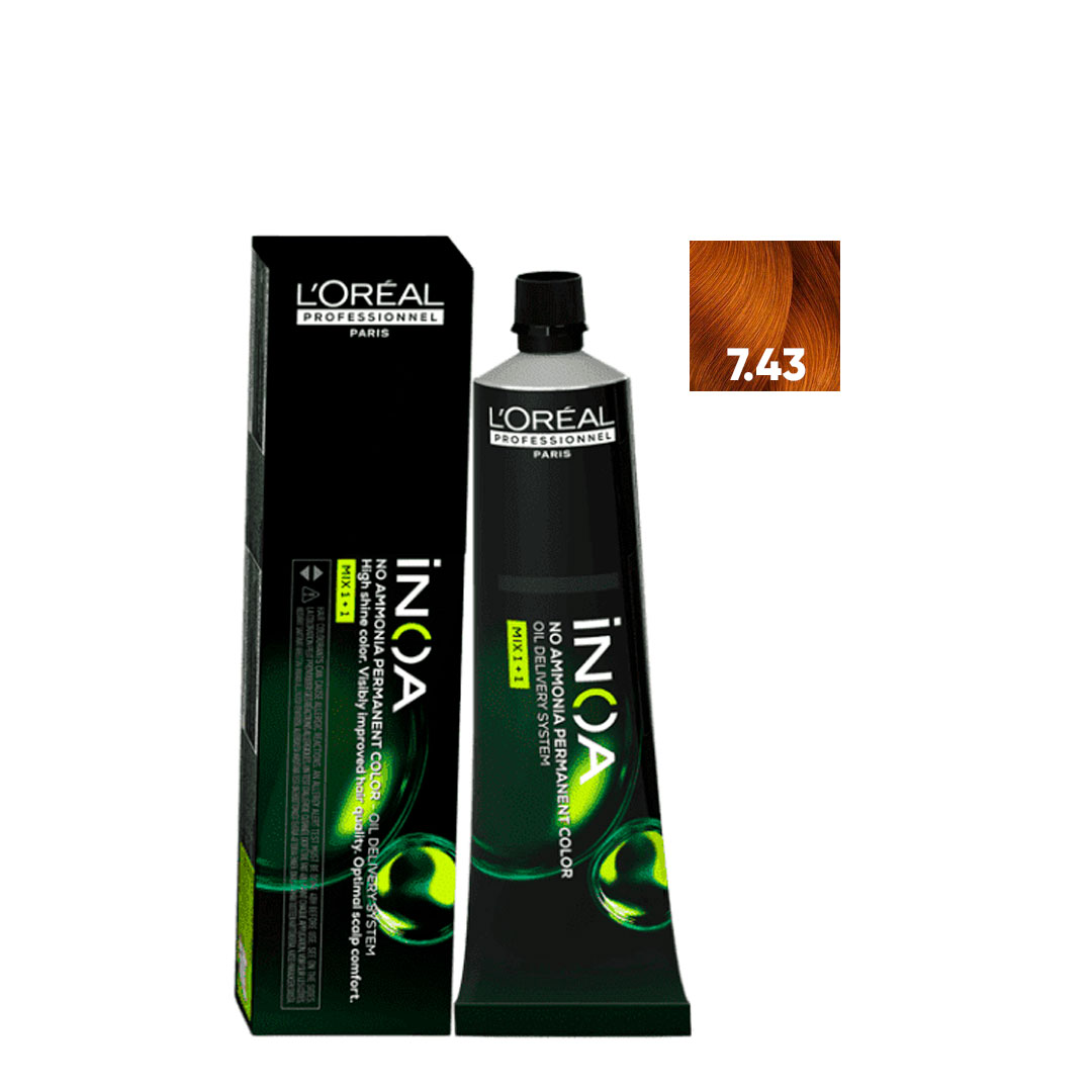 Loreal Inoa coloracion sin amoníaco nº7.43