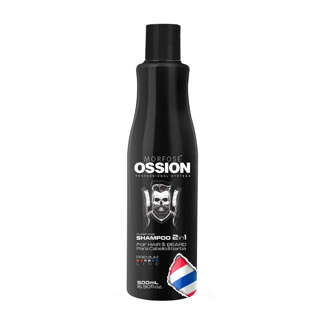 Ossion champú 2 en 1 para cabello y barba