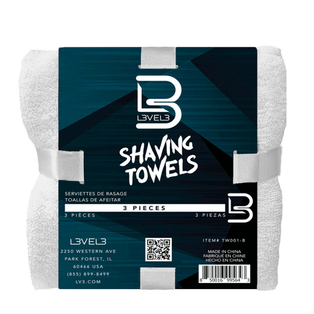 Level3 toalha de barbear branca 3un