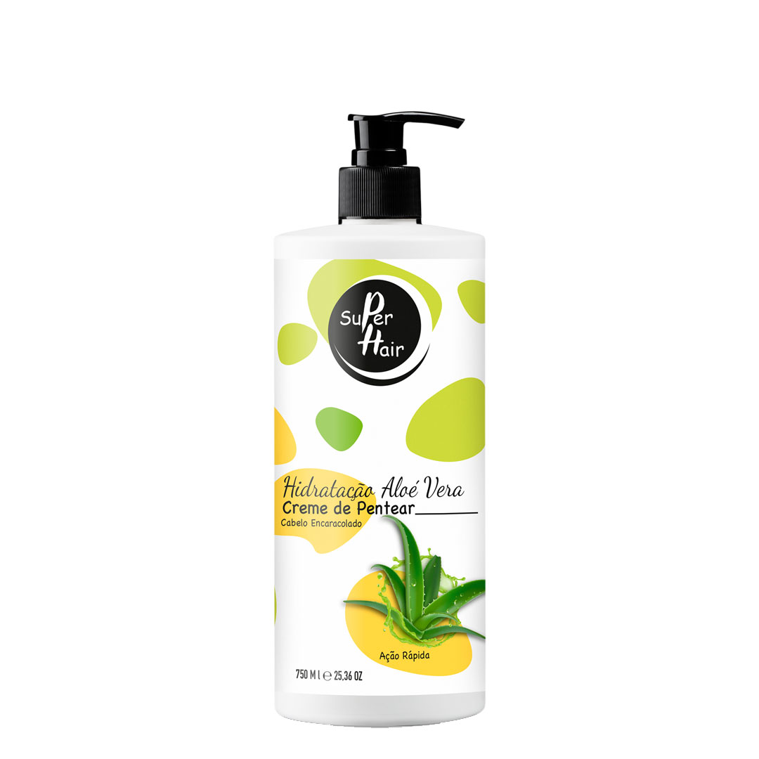 Real Natura Super Hair hidratación con aloe vera crema de peinar