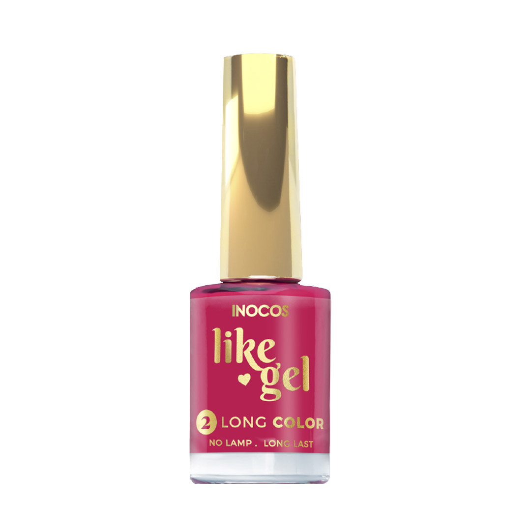 Inocos Like Gel verniz de unhas efeito gel 174 magenta pitaya