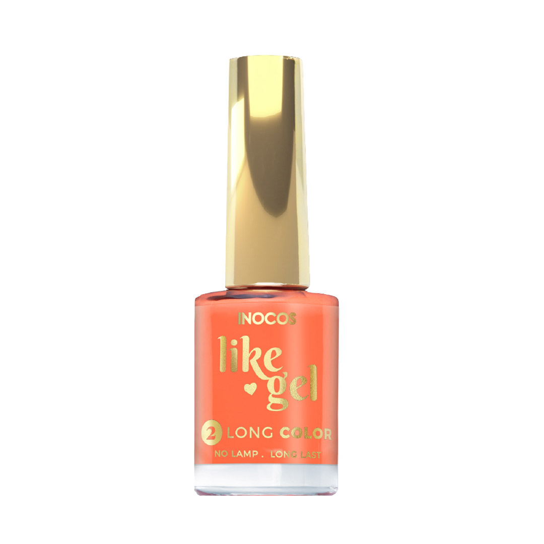 Inocos Like Gel esmalte de uñas efecto gel 175 naranja coctel