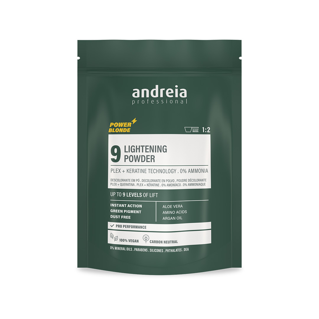Andreia Vegan Power Blonde Lightening 9 pó descolorante green
