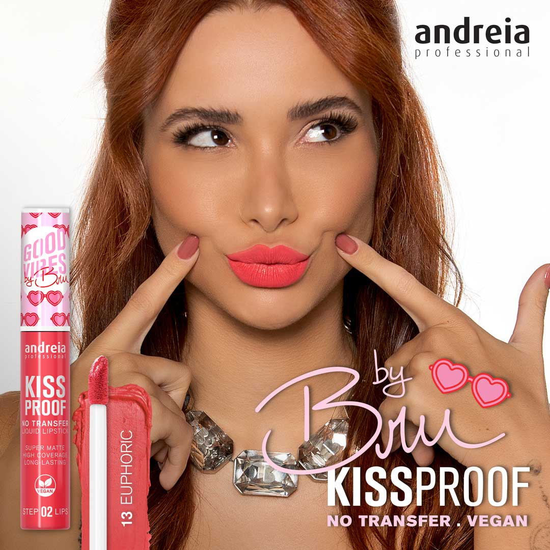 Andreia Kiss Proof - batom líquido Good Vibes byBru Euphoric 13