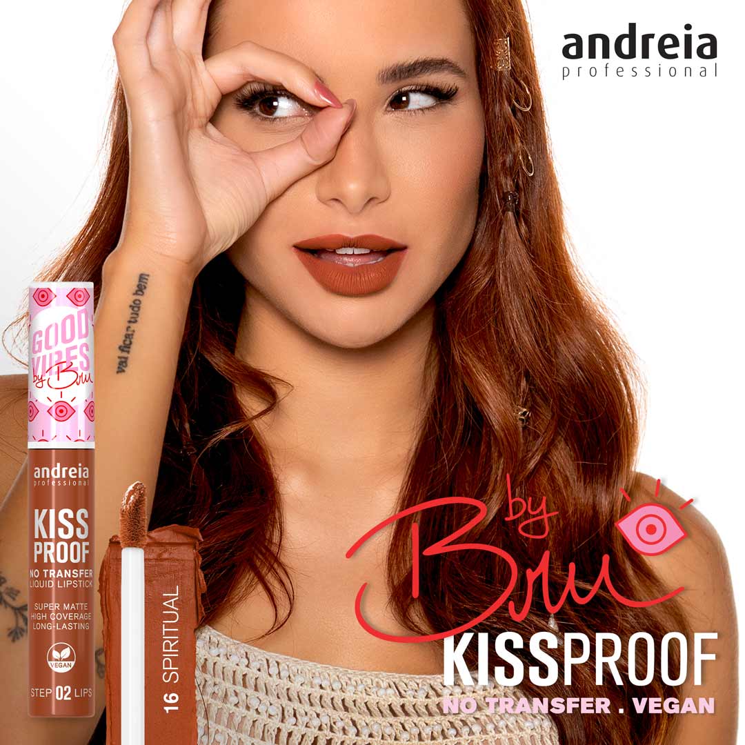 Andreia Kiss Proof - batom líquido Good Vibes byBru Spiritual 16