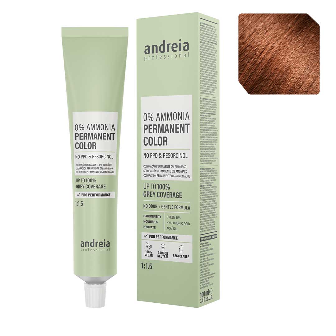 Andreia Vegan 0% Ammonia coloração permanente nº 5.34
