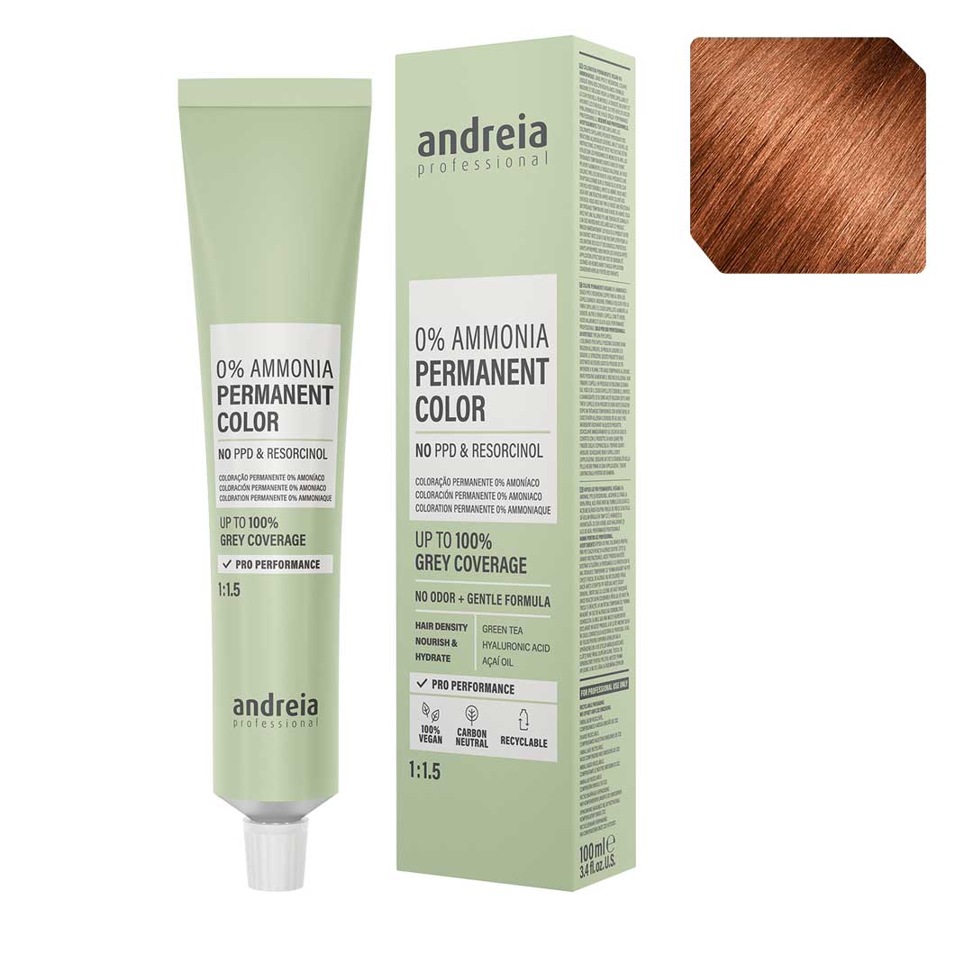 Andreia Vegan 0% Ammonia coloração permanente nº 6.34