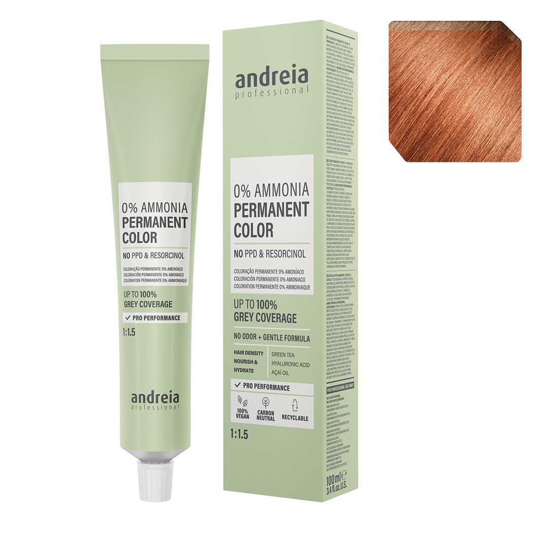 Andreia Vegan 0% Ammonia coloração permanente nº 8.45