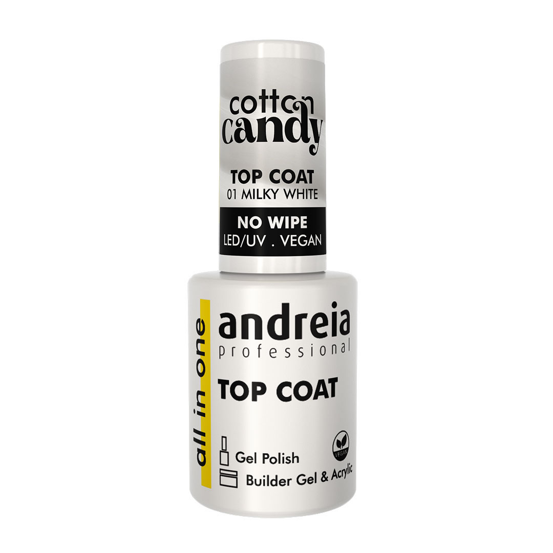 Andreia Top Coat cotton candy - 01 milky white