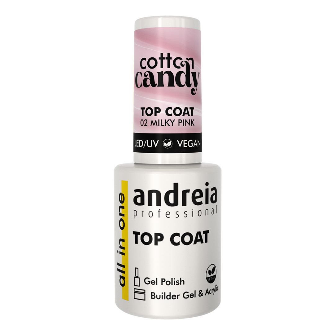 Andreia Top Coat cotton candy - 02 milky pink