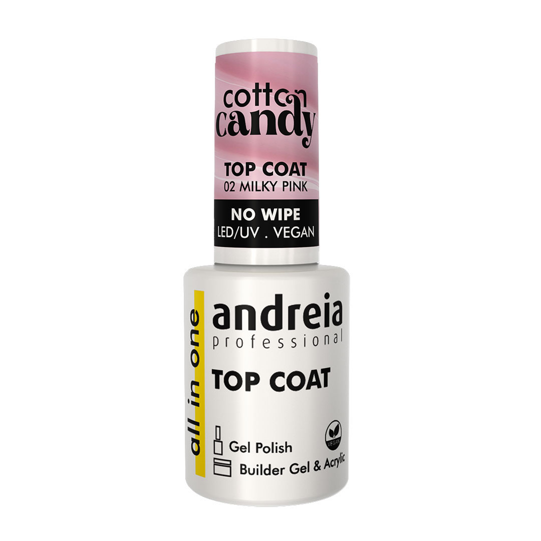 Andreia Top Coat cotton candy - 02 milky pink