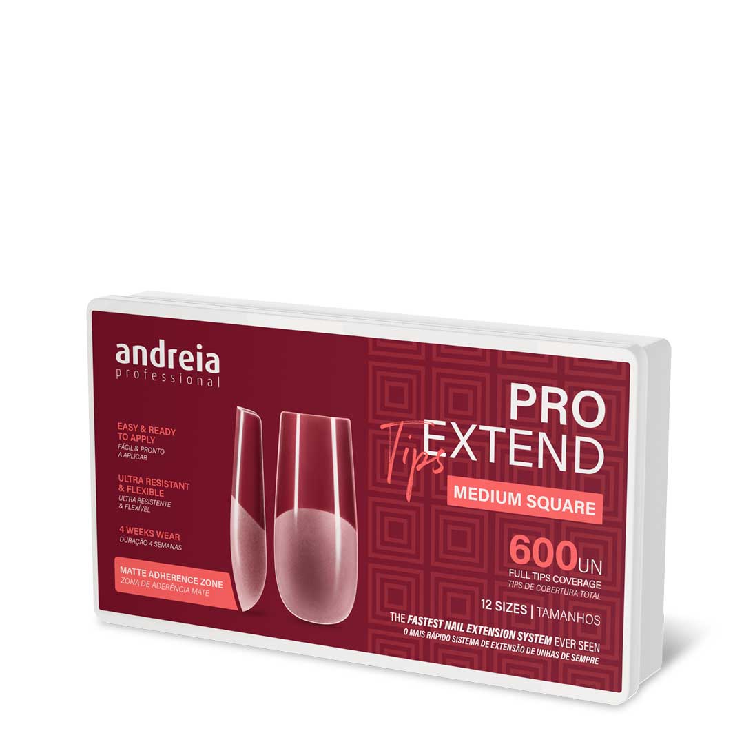 Andreia pro extend tips 600 unid medium square