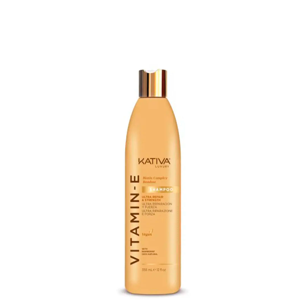 Kativa Vitamin-E champô biotin bambu