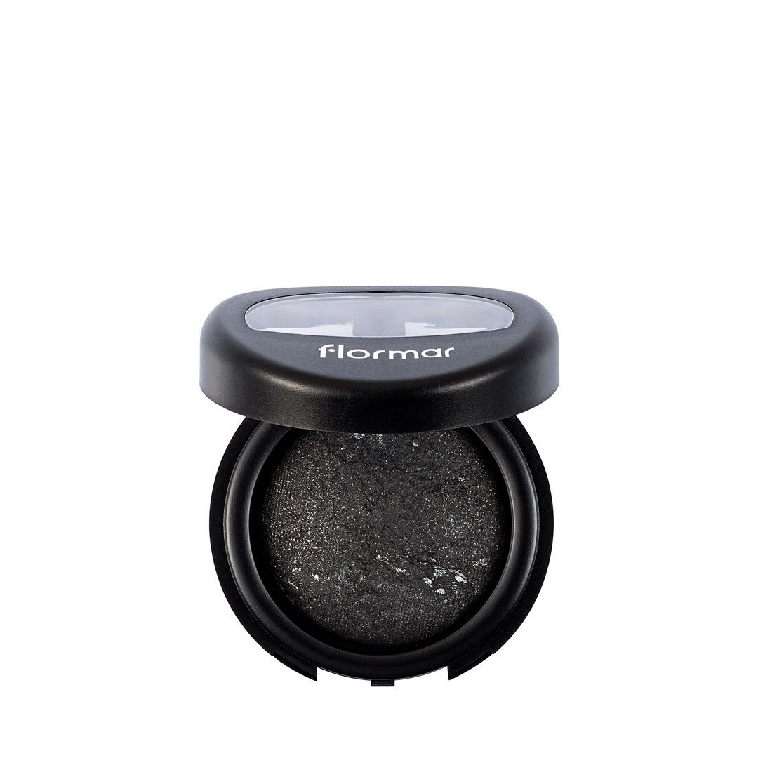 Flormar diamonds baked eyeshadow 02 black glitters