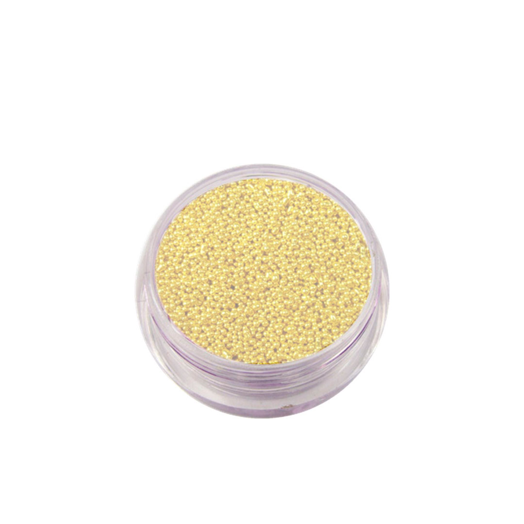 Lookimport glitter nail art caviar amarelo claro G04