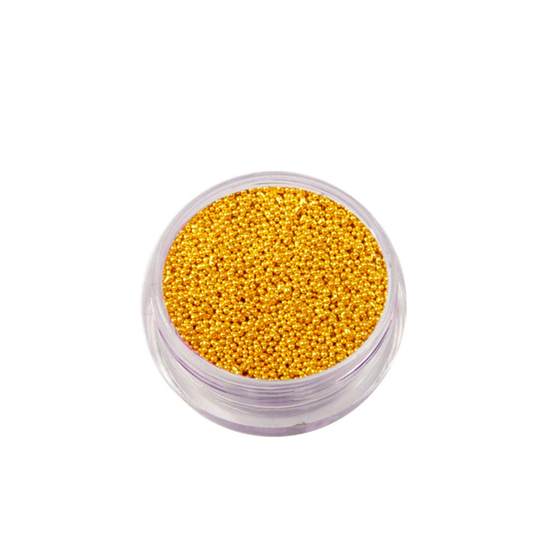 Lookimport glitter nail art caviar amarelo G05
