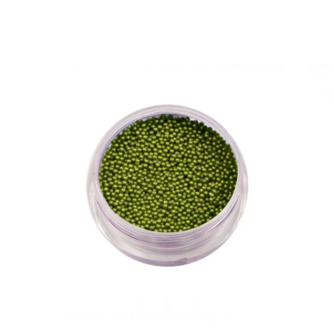 Lookimport glitter nail art caviar verde caqui G09