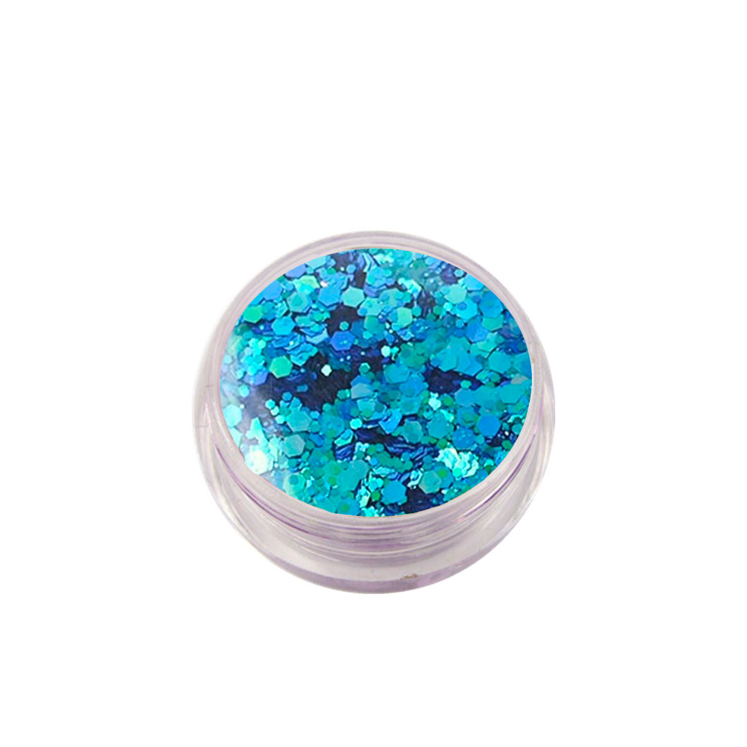 Lookimport glitter nail art flocos azul claro G28