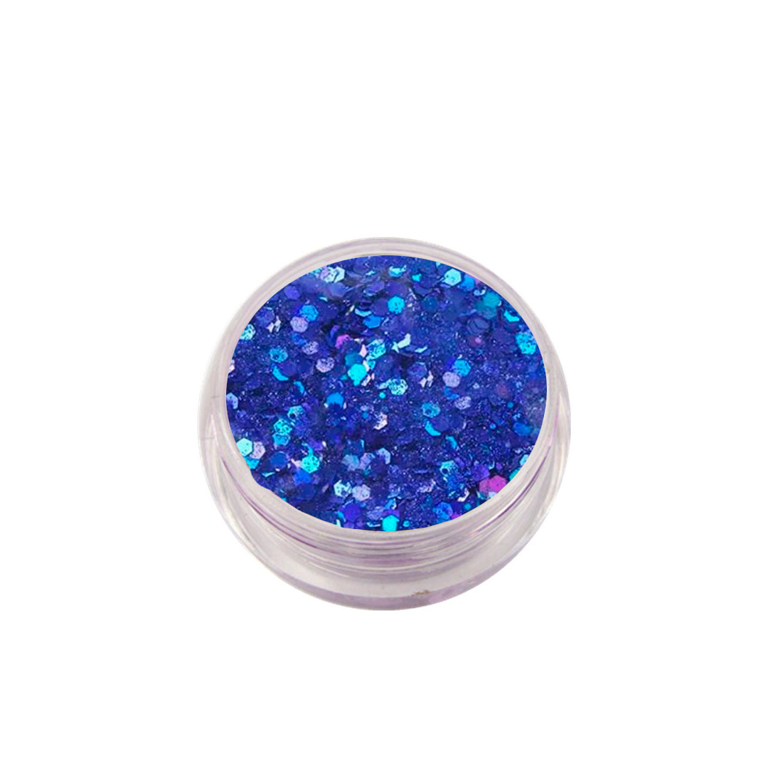 Lookimport glitter nail art flocos azul mariño G29