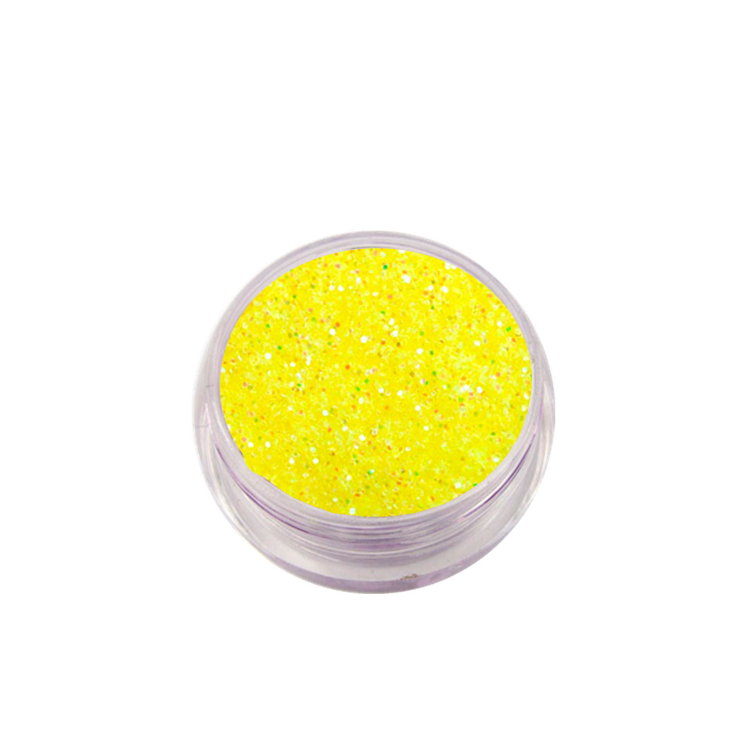 Lookimport glitter nail art limalhas amarelo G32