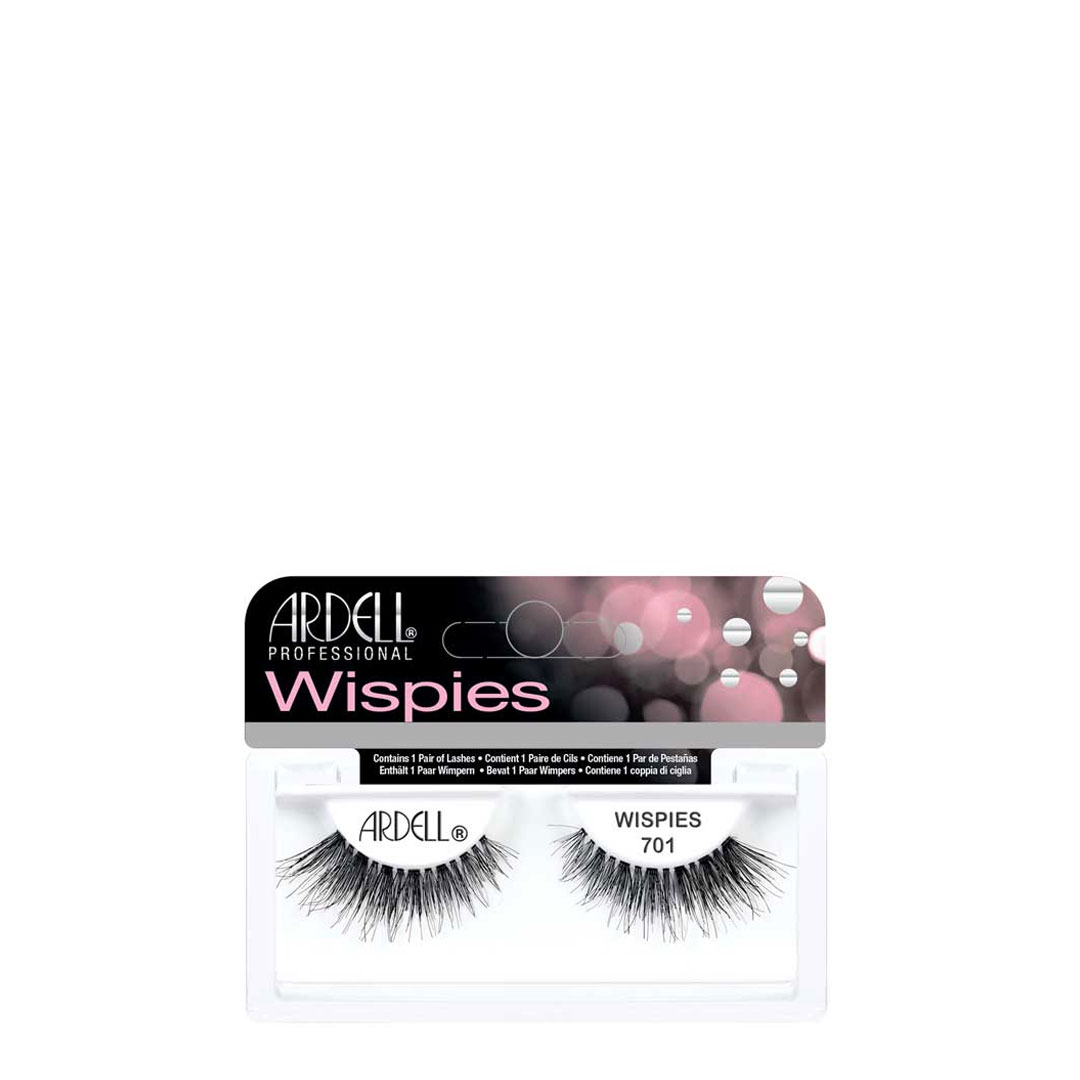 Ardell pestanas wispies 701 pretas com adesivo