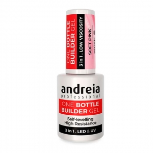 Andreia One Bottle gel de construção de unhas soft pink
