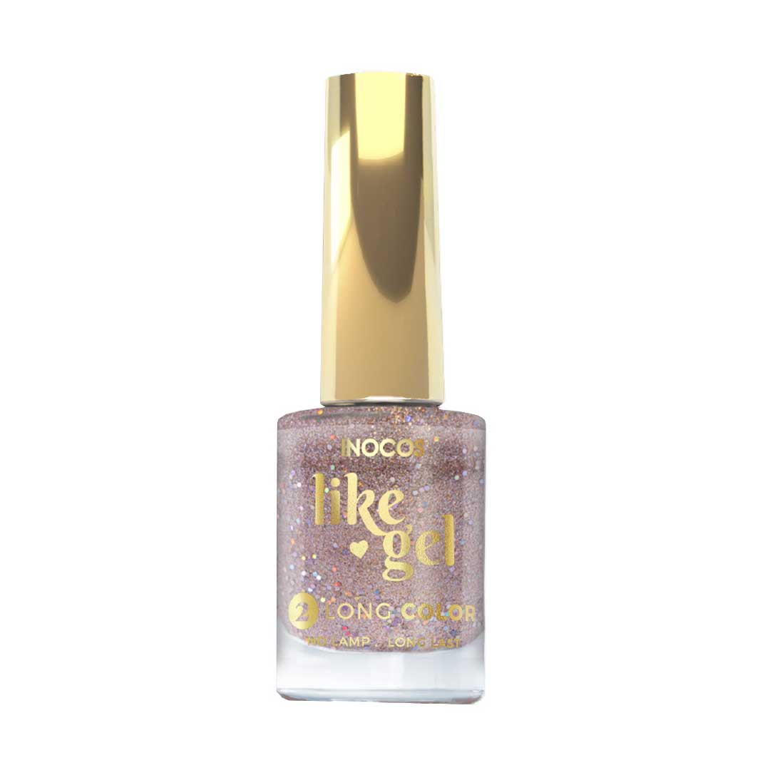 Inocos Like Gel vernis à ongles effet gel 178 glitter champagne