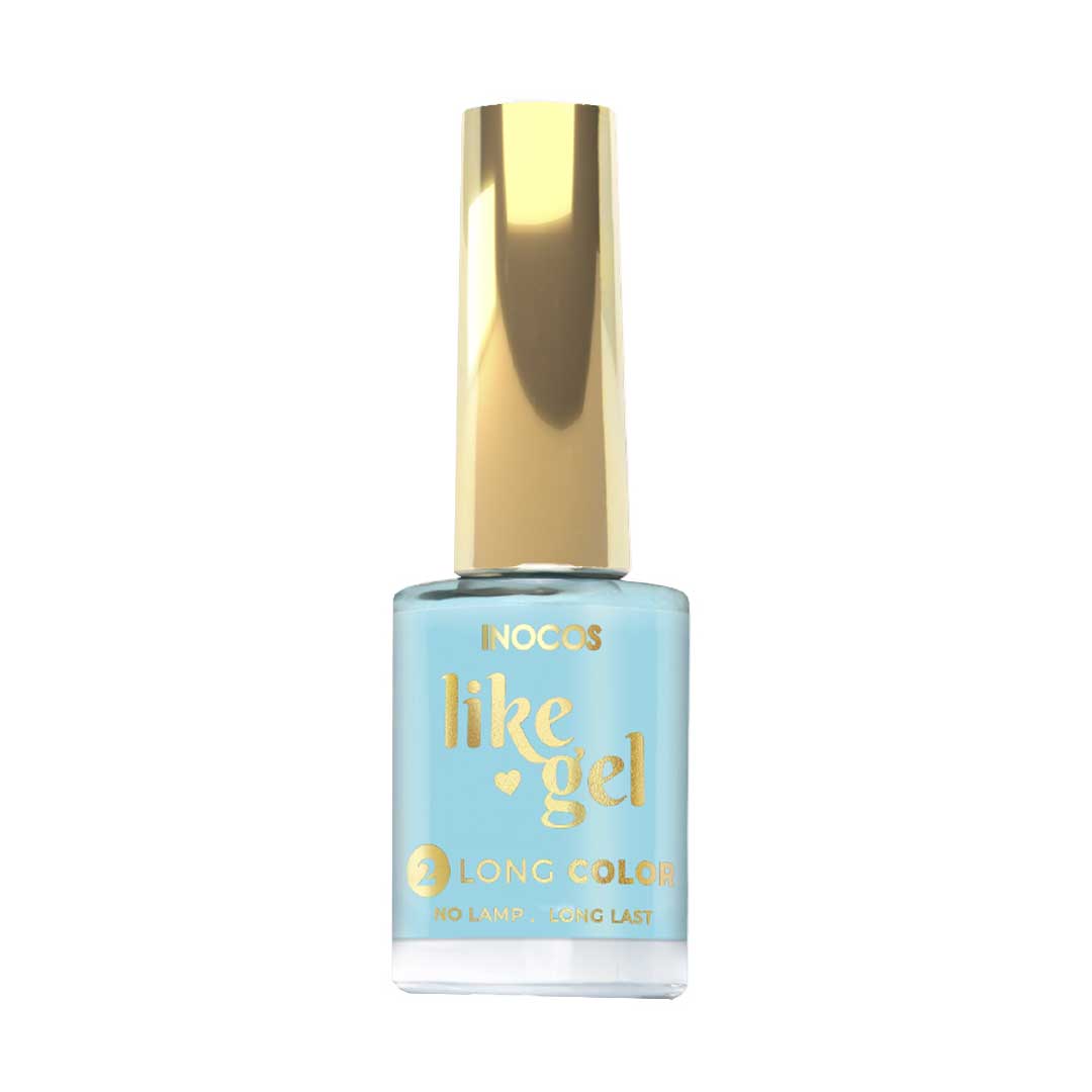 Inocos Like Gel verniz de unhas efeito gel 179 azul suave