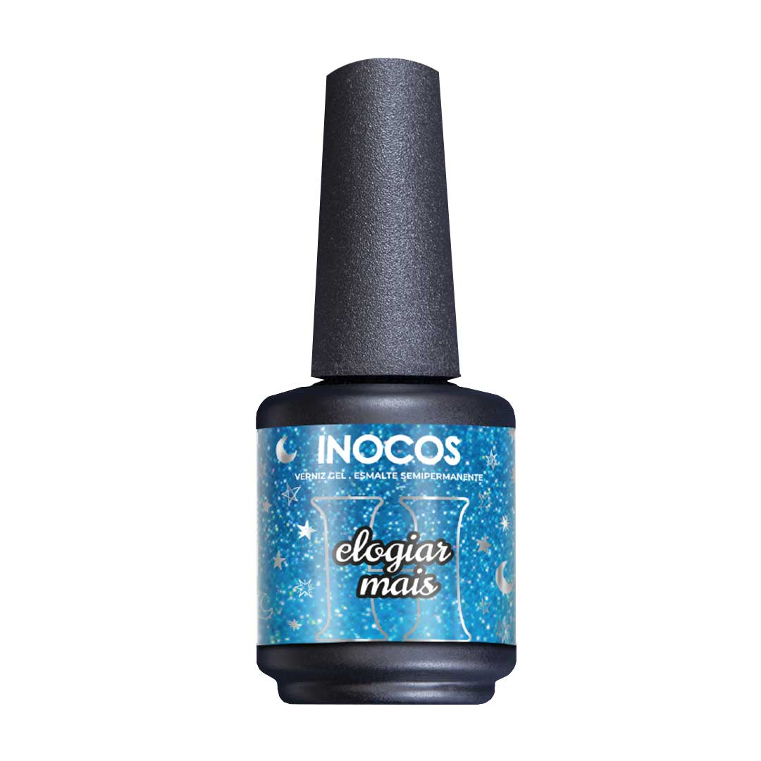 Inocos esmalte gel A Million Dreams elogiar mais MD4 glitter azul holo