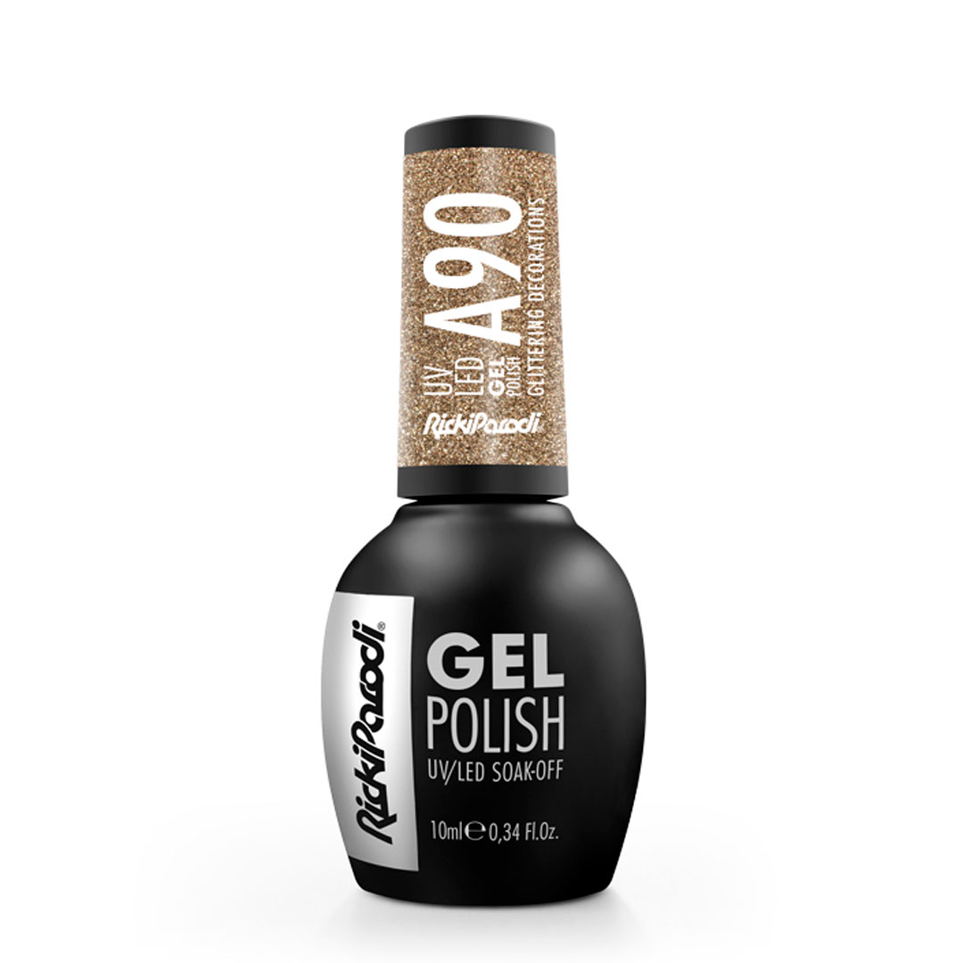 Rickiparodi verniz de unhas de gel A90 glittering decorations