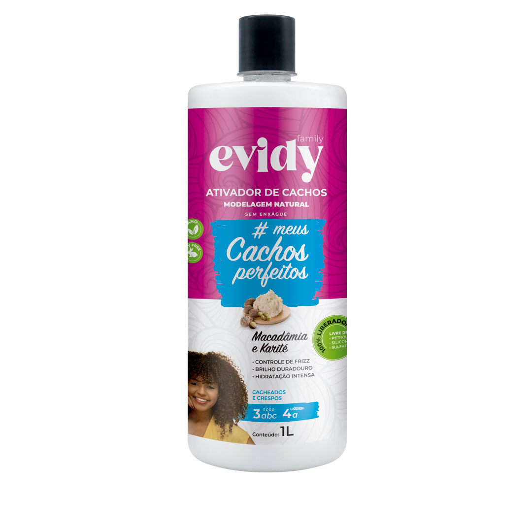 Evidy Family Cachos ativador macadamia e karité