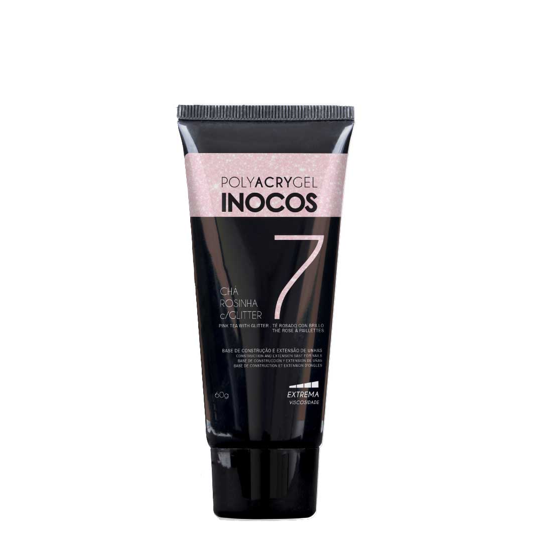 Inocos polyacrygel bisnaga 7 té rosado con brillo