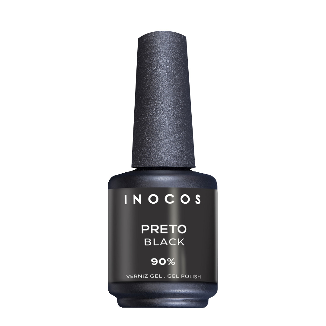 Inocos verniz gel You and Me preto 90%
