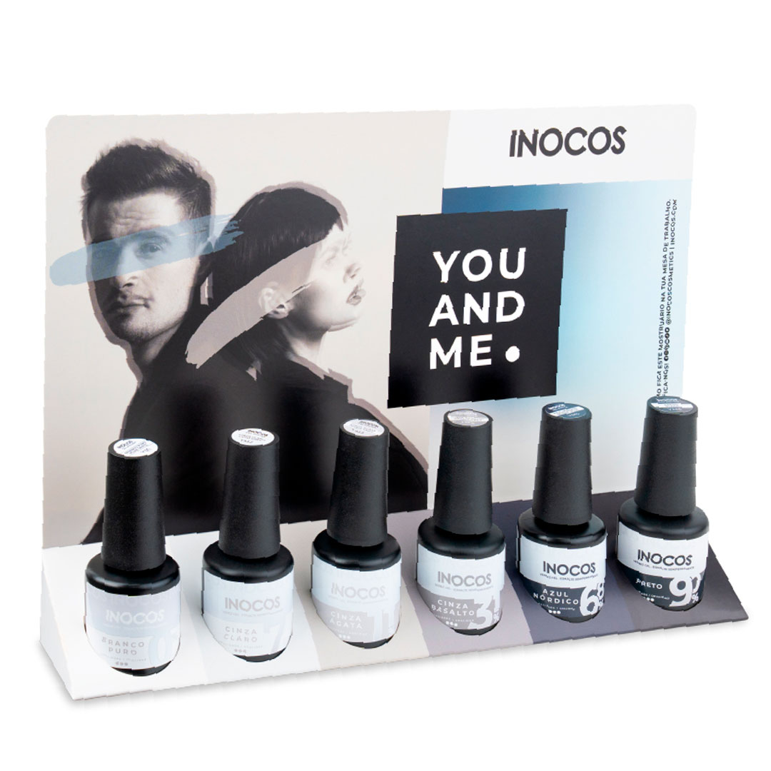 Inocos verniz gel coleção You and Me com expositor