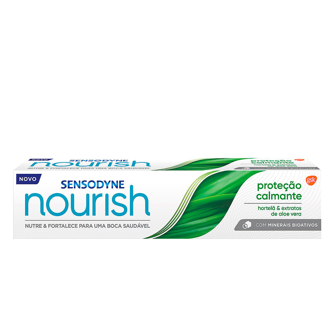 Sensodyne pasta dos dentes nourish proteção calmante