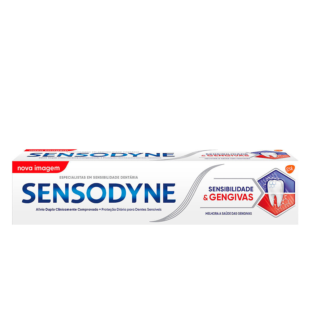 Sensodyne pasta dos dentes sensibilidade e gengivas