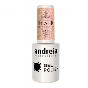 Andreia verniz gel Mystic Collection MS2 - Glitter Holográfico Dourado 10.5ml