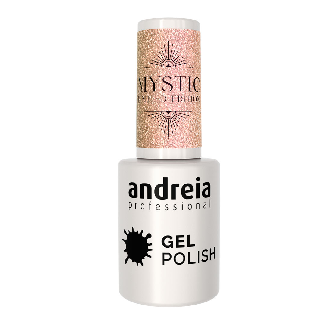 Andreia nail polish Mystic Collection MS2 - Holographic Gold Glitter