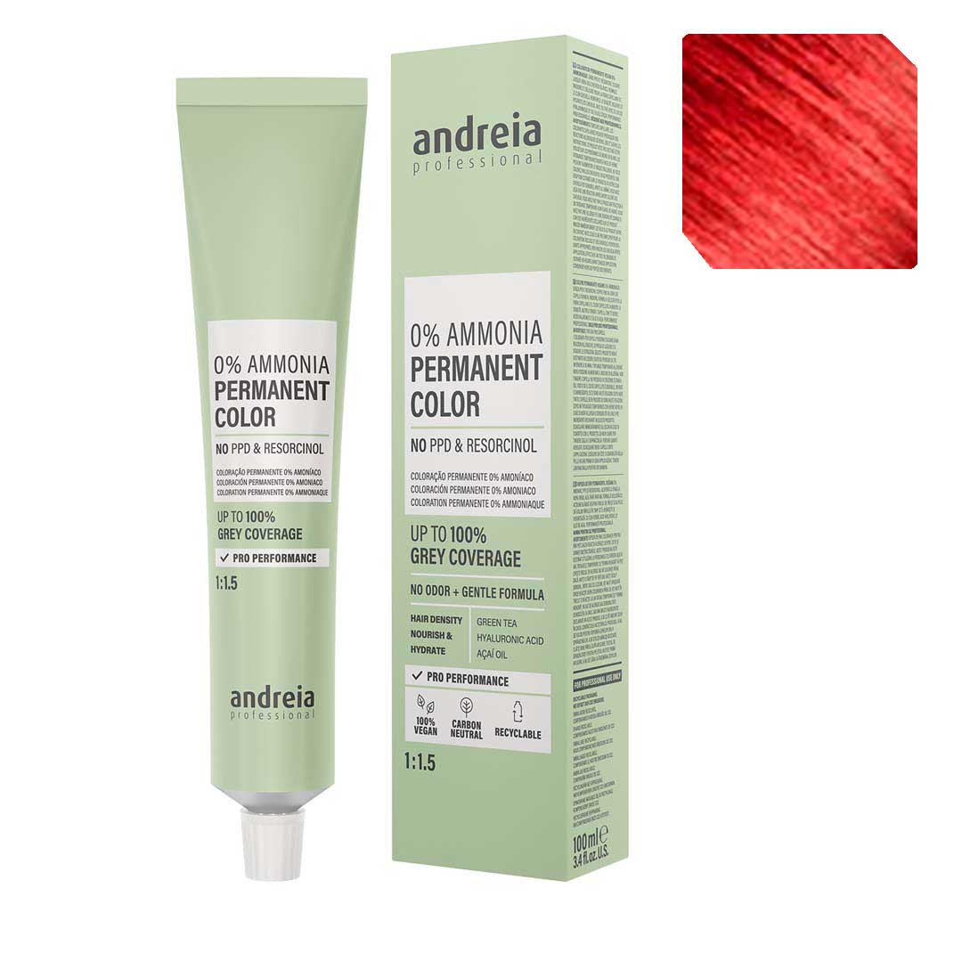 Andreia Vegan 0% Ammonia coloração permanente Mixtone Red