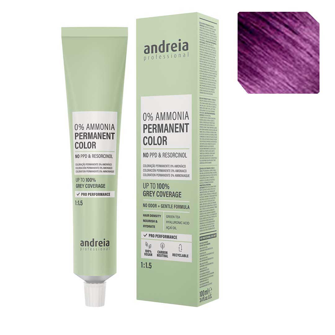 Andreia Vegan 0% Ammonia coloração permanente Mixtone Violet