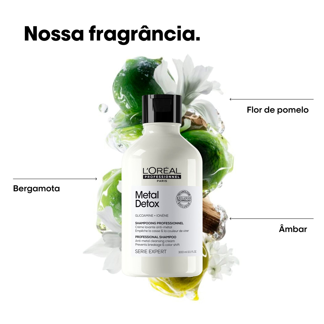 Loreal SE Metal Detox champú de limpieza profunda pós tratamiento químico