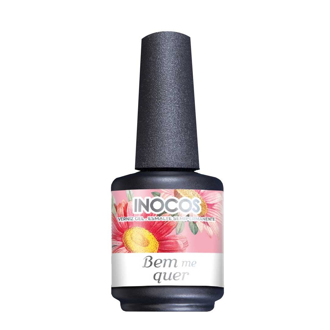 Inocos esmalte gel Rose Garden FL1 bem me quer pomelo pastel