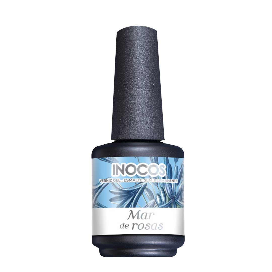 Inocos esmalte gel Rose Garden FL4 mar de rosas cian pastel