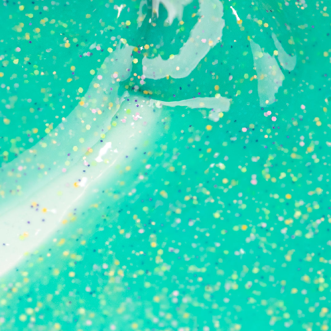 Inocos efeito lollipop LP1 menta glitter colorido