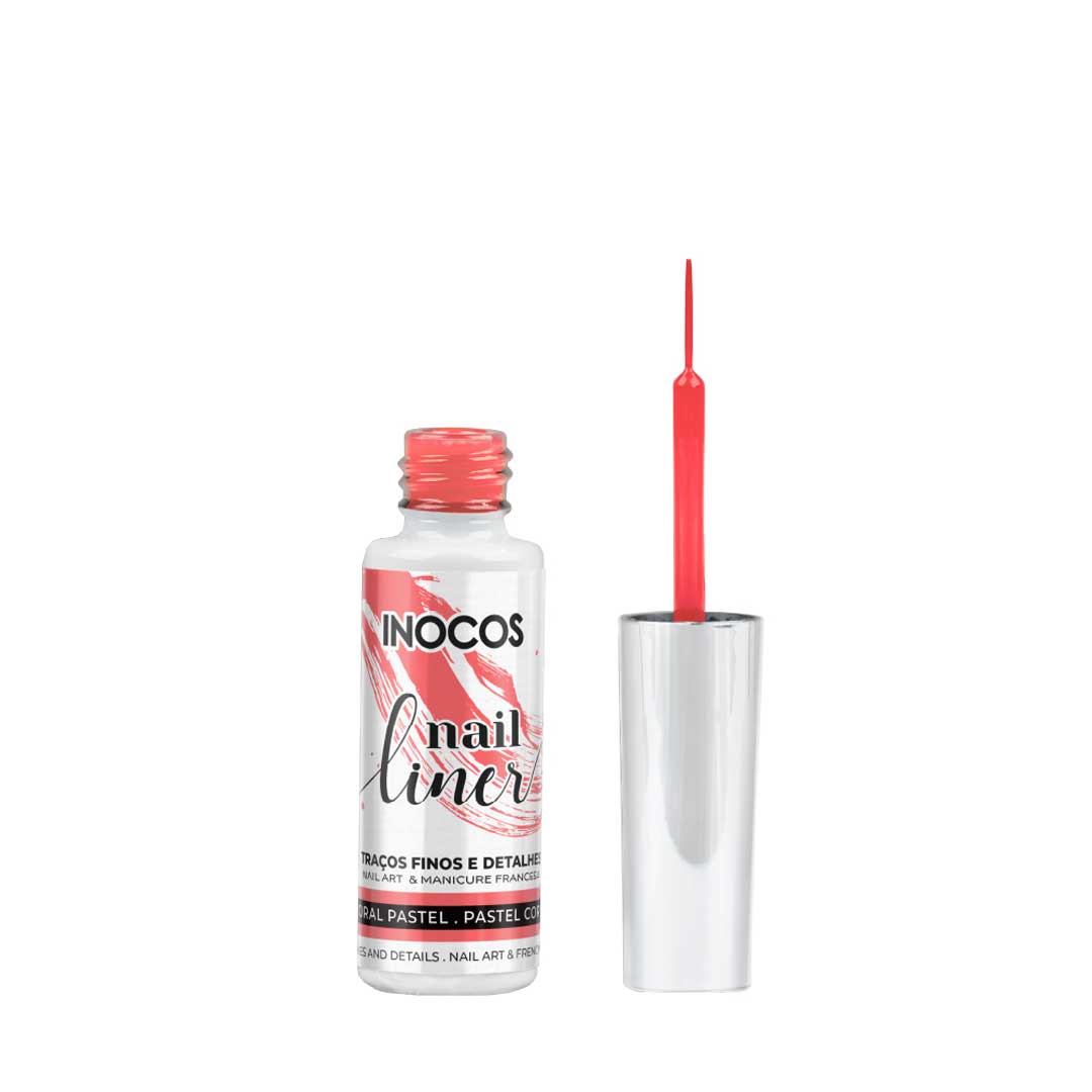 Inocos Nail Liner coral pastel