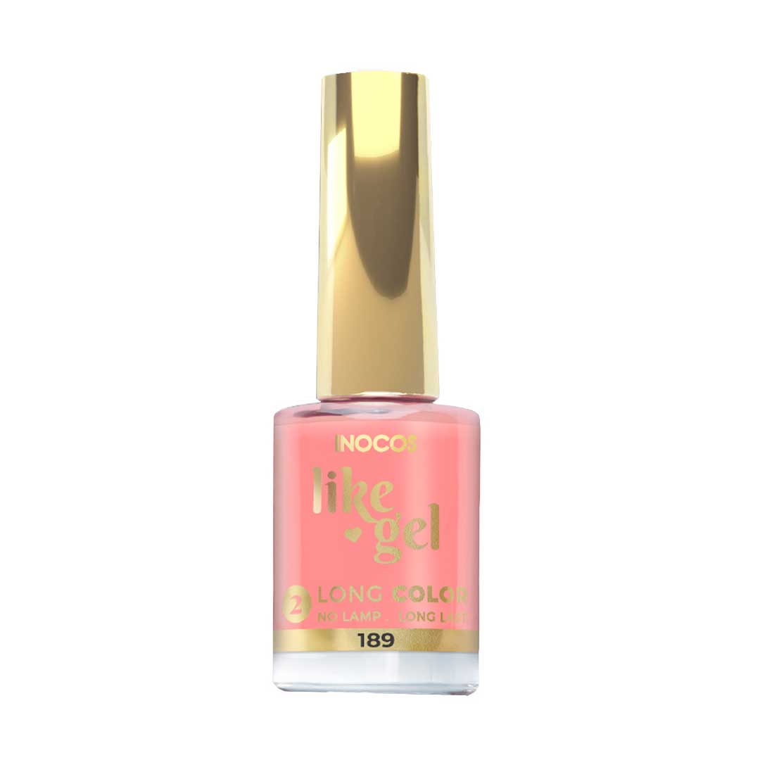 Inocos Like Gel verniz de unhas efeito gel 189 toranja pastel