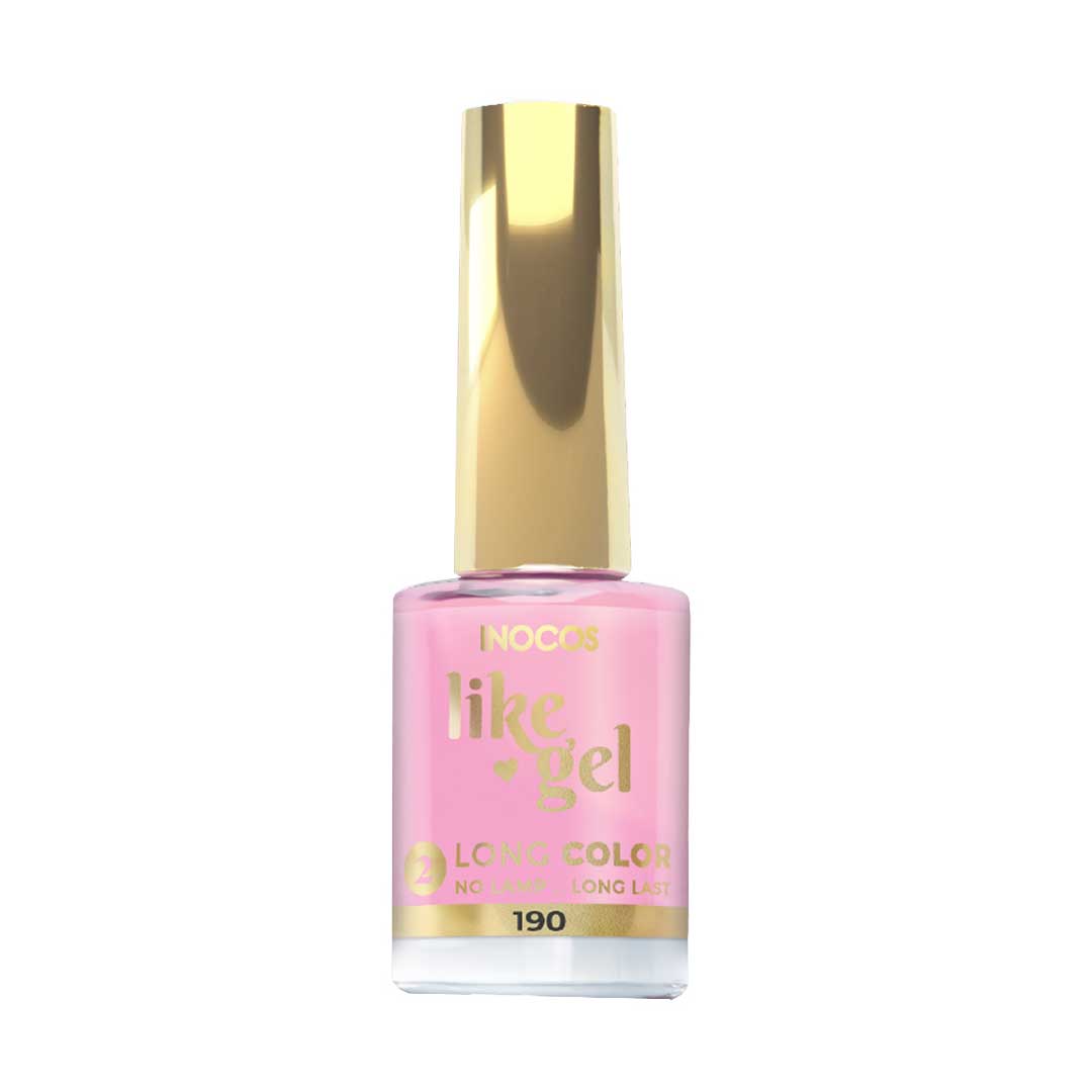 Inocos Like Gel verniz de unhas efeito gel 190 magenta pastel