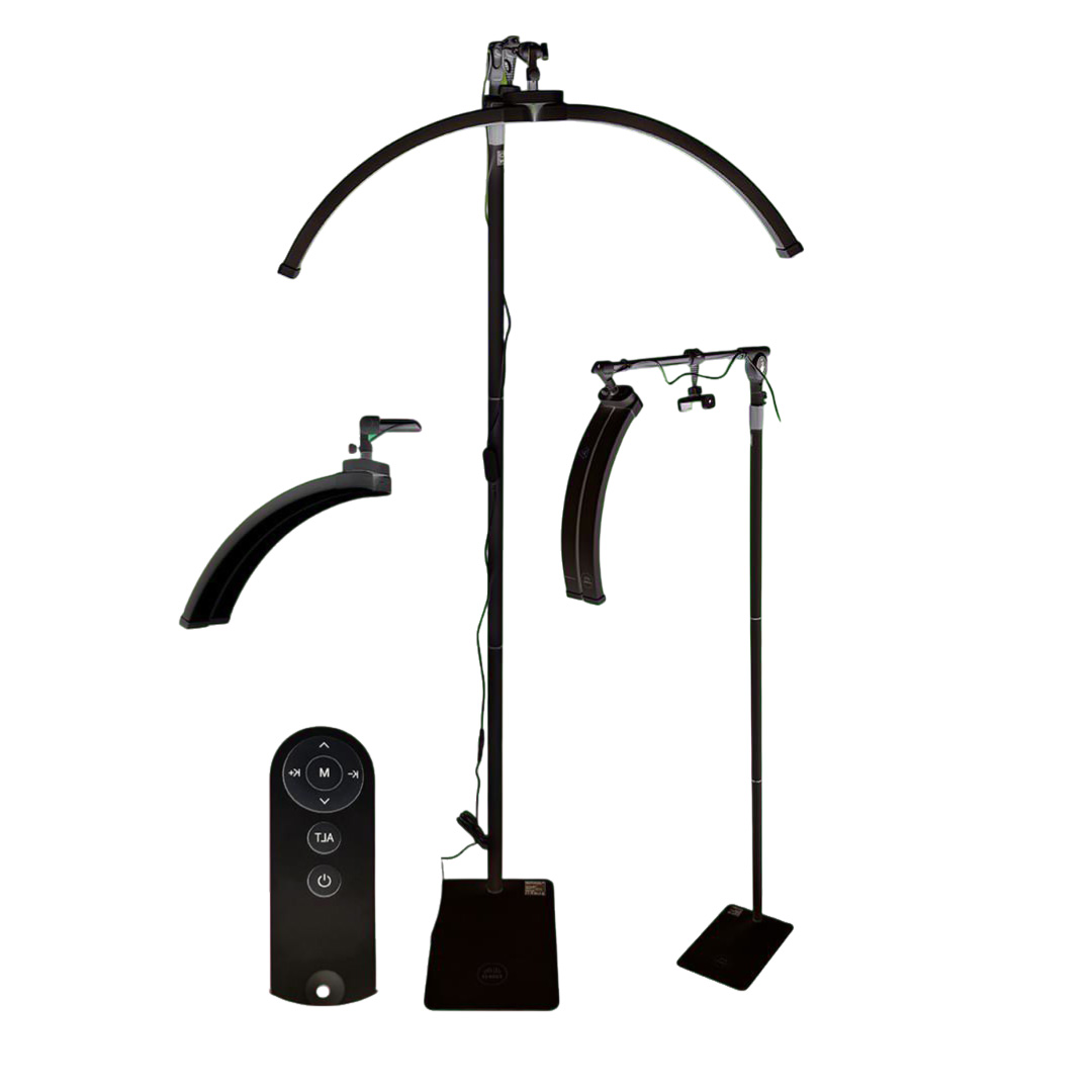 GL Nails candeeiro led meia lua preto com pé