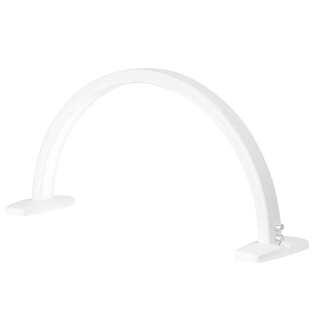 Lookimport white half moon table lamp premium